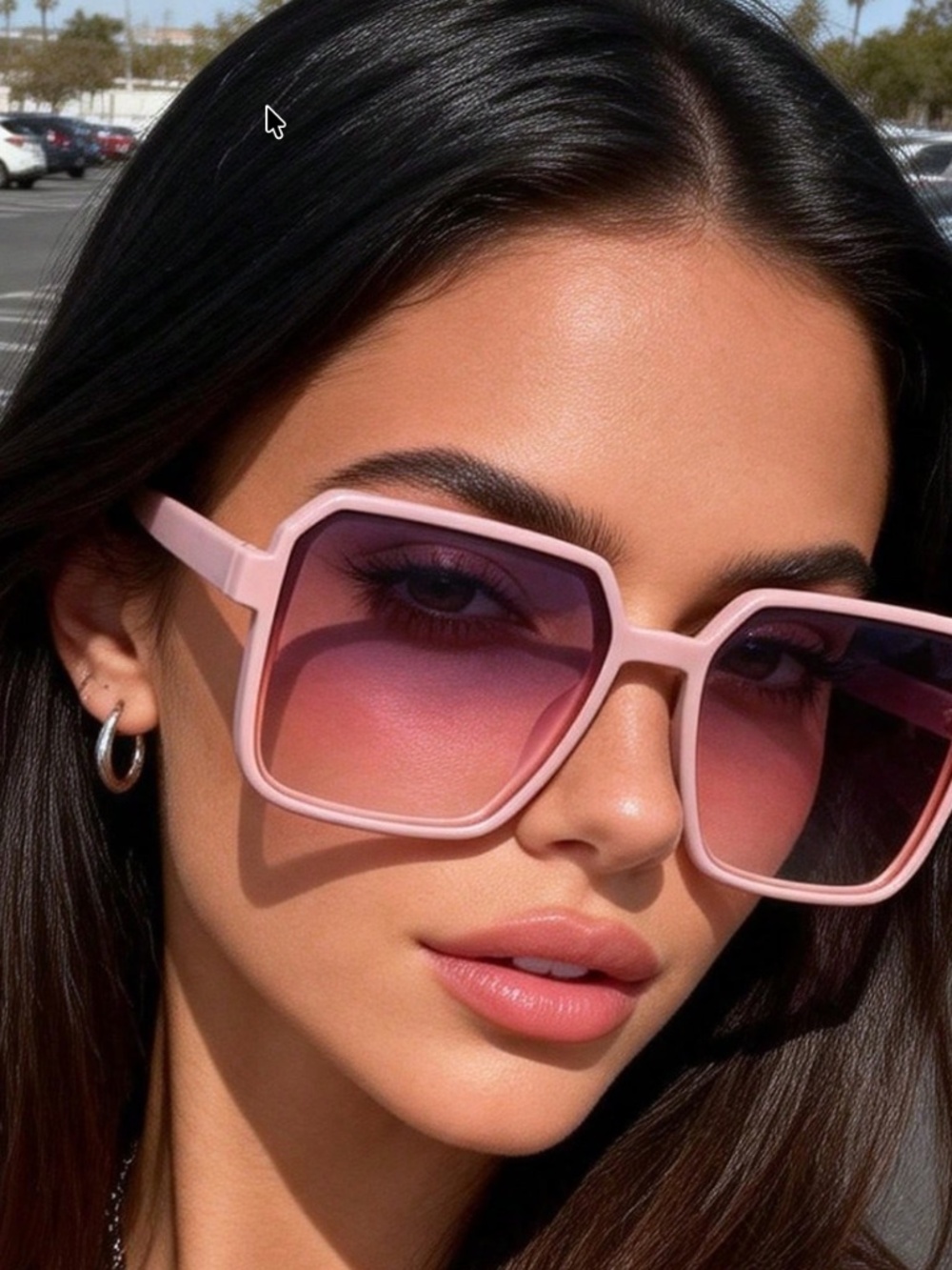 Boho Dusty Pink Frames Ombre Lens Sunnies sunglasses - Picture 3 of 3